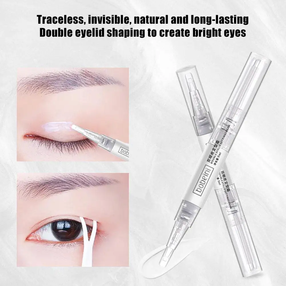 5mL crema per lo Styling a doppia palpebra 5ml Non colla Big Eye Beauty Eye Sticker Natural Lasting Waterproof Lift palpebra colla trucco per gli occhi