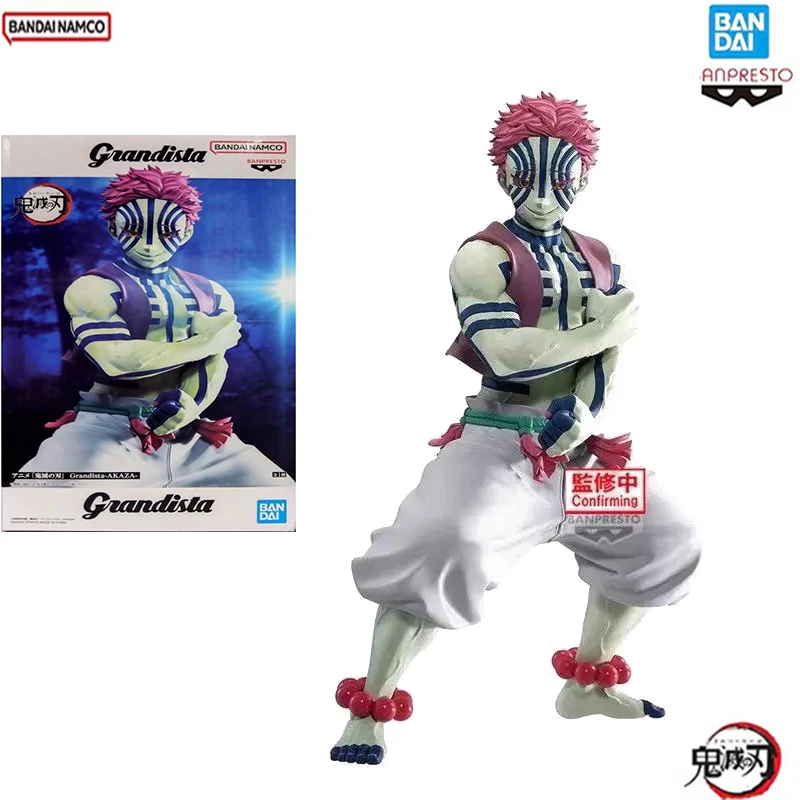 

Original Bandai Banpresto Grandista Anime Demon Slayer Akaza Pvc Standing Action Figure Model Toy Gifts DT