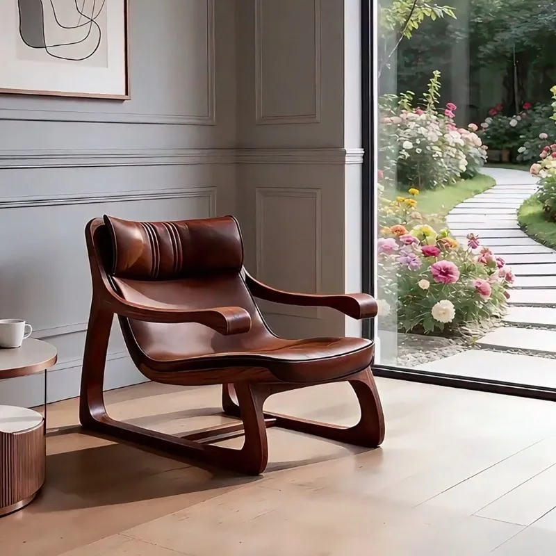 

Brown Luxury Living Room Chairs Designer Art Relax Oversized Reading Accent Chair High Quality Fauteuil De Salon Furniture Home