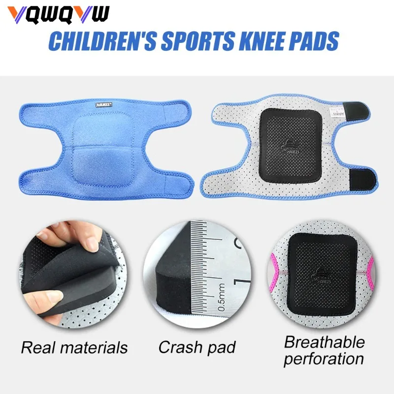 1Pair Kids Protective Knee Pads Breathable Flexible Elastic Knee Sleeve Pad Support Protector for Volleyball, Dance