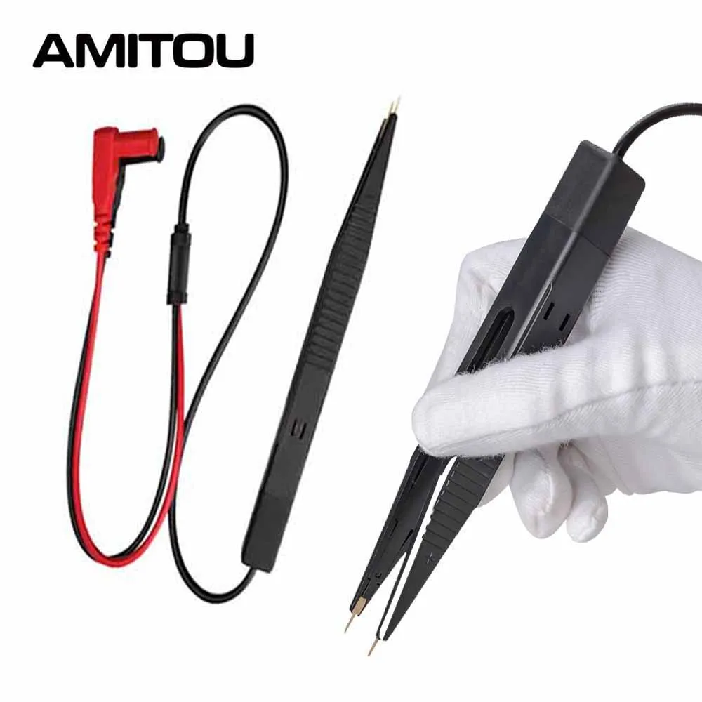 AMITOU Capacitor Clip LCR Universal Test Clip Capacitor Resistance Detector Line Capacitance Test Leads Multimeter Accessories