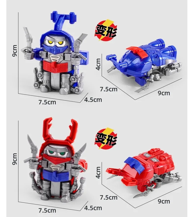 Bloques de construcción de insectos de deformación para niños, juguetes educativos clásicos, juguetes desmontables, regalos de cumpleaños para niños, DIY