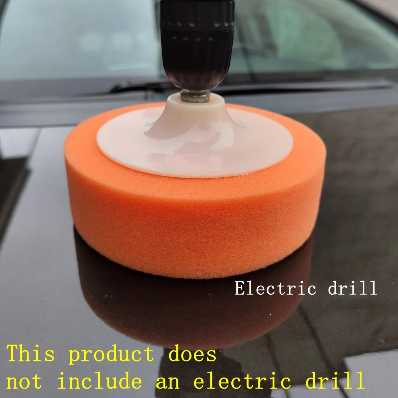 6 Inch Polishing Waxing Sponge Electric Drill Polishing Machine Polishing Pad with Link Bar