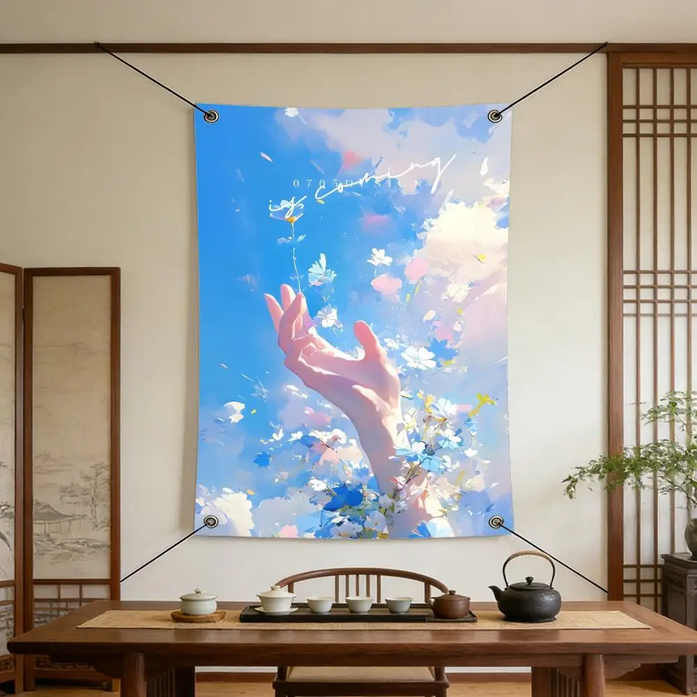 Art A-Artistic Flags Flags are suitable for outdoor camping, live streaming, music festivals, home décor, and parties