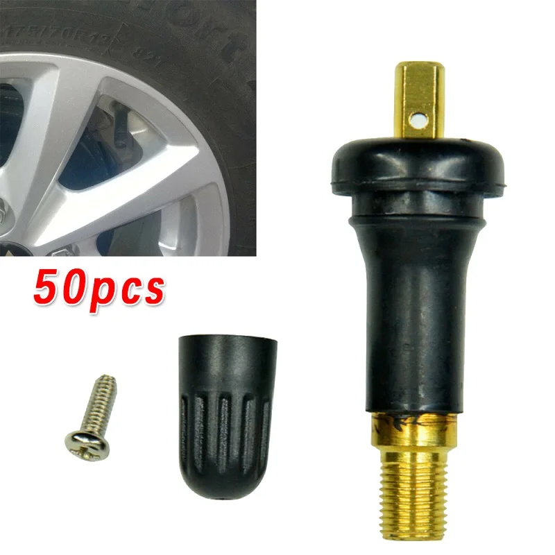 

4 /20 /50X Car Rubber Wheel Rim TPMS Tire Pressure Sensor Valve Stem For Chevy for GM-930A GMC Cadillac Parts Accessories