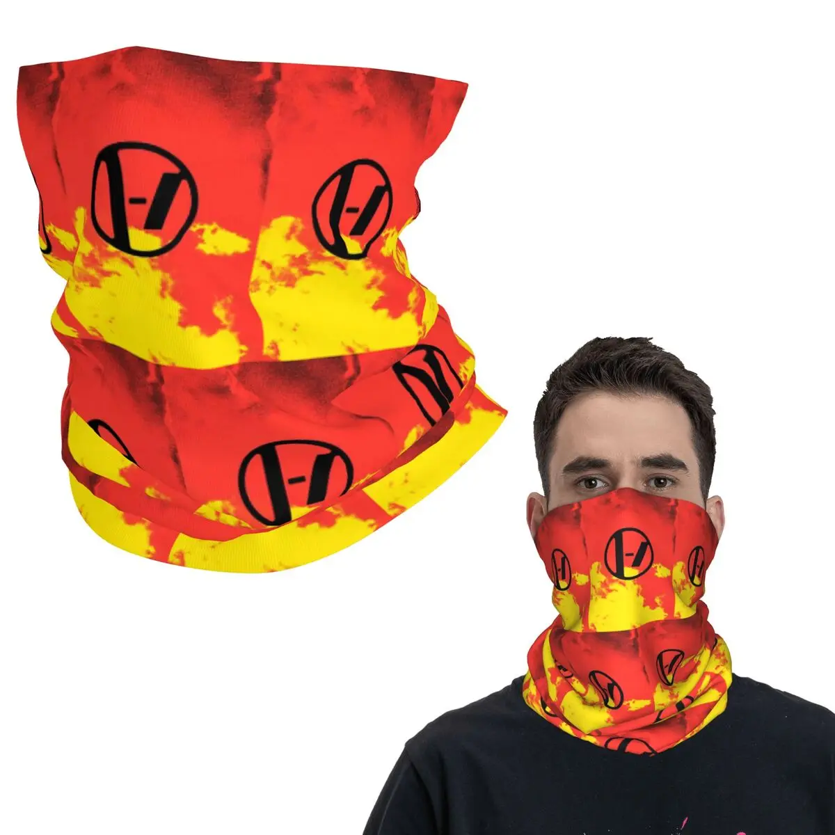 

T-Twenty One P-Pilots Bandana Neck Cover Printed Mask Scarf Multifunction Headband Riding Unisex Adult