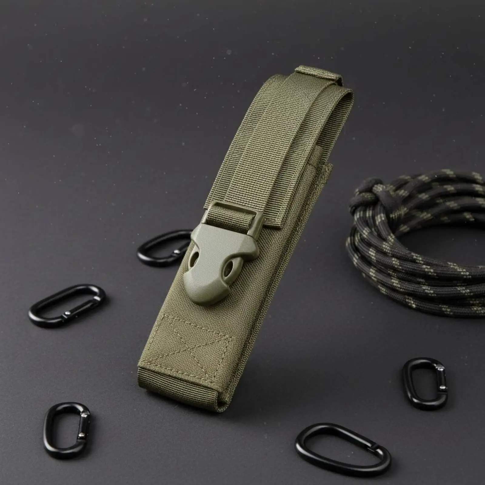 Heavy Duty Flashlight Pouch for Belt and Vest Utility Case with Secure Buckle for Outdoor Enthusiasts Heavy Duty Flashlight Pouch for Belt and Vest Utility Case with Secure Buckle for Outdoor Enthusiasts