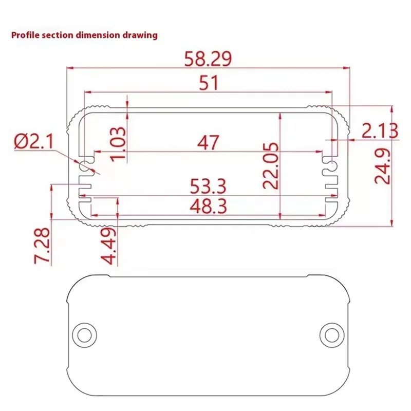 Battery Power Supply Receiver Portable Receiver Aluminum Alloy Shell Opening 1075-Y41A