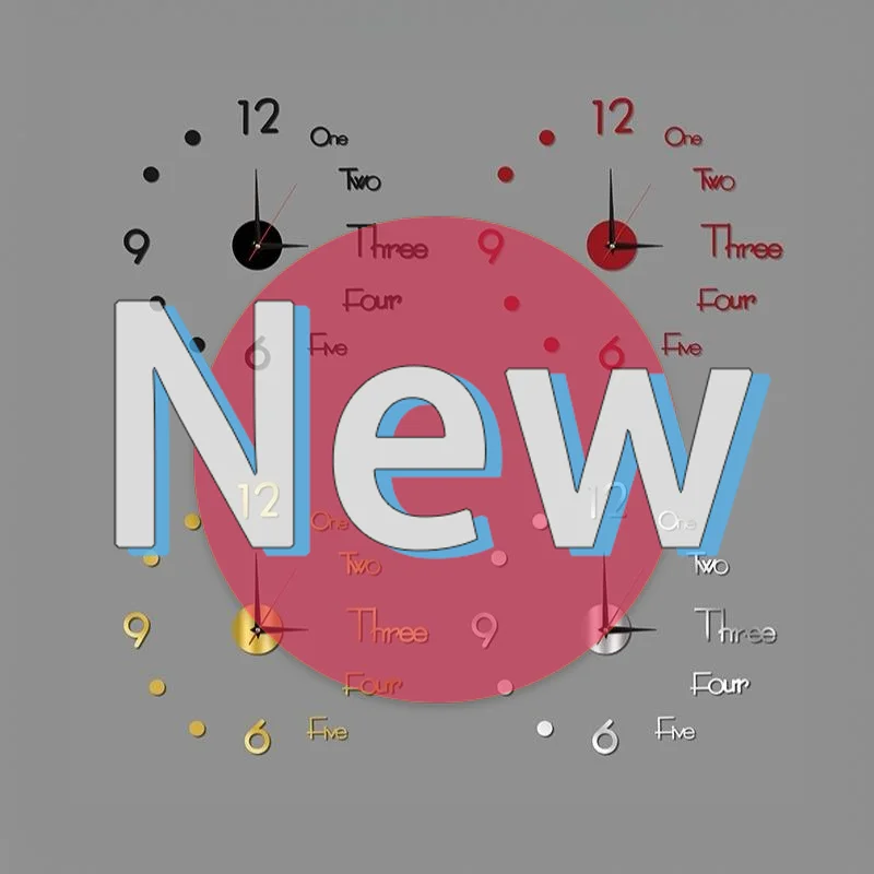 #Glow in Dark DIY Wall Clock Luminous Silent Non Ticking Easy to Install Modern Art Decor for Home Office Kids Room