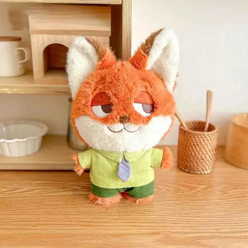 Disney Zootopia-muñeco de peluche de Nick Judy Sloth, muñeco de dibujos animados, bonito Anime, adornos decorativos, juguetes para niños, regalos de cumpleaños y Navidad