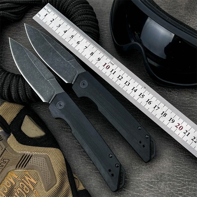 Portable 7038 Outdoor Folding Camping Pocket Knife 8CR13mov G10 Handle Hunting Survival Fruit Utility Fishing Knives EDC Tools