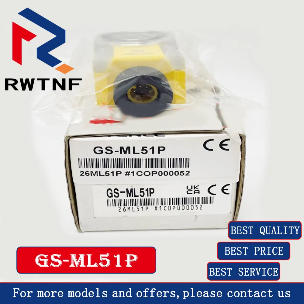 ยี่ห้อใหม่ของแท้ GS-ML51P ขนาดเล็กมาตรฐาน M12 Connector PNP ความปลอดภัยประตูสวิทช์เซ็นเซอร์ 100% Original,สต็อกในสต็อก