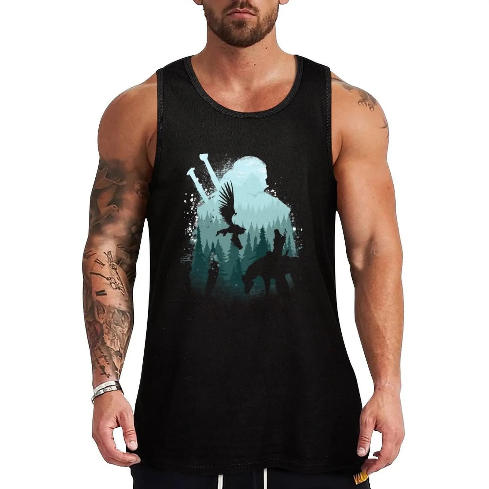Wild Huntsman Tank Top Graphic Print Tank Top Casual Sleeveless Novelty Shirt