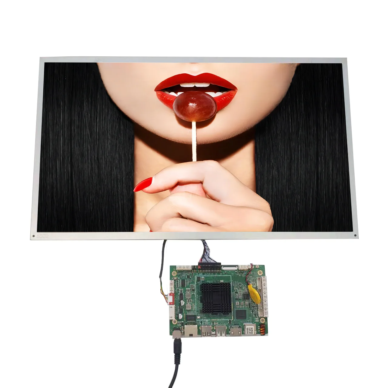 

G185XW01 V1 AUO 18.5 inch resolution 1366x768 lcd screen with ys-m8 android board input LVDS speaker output