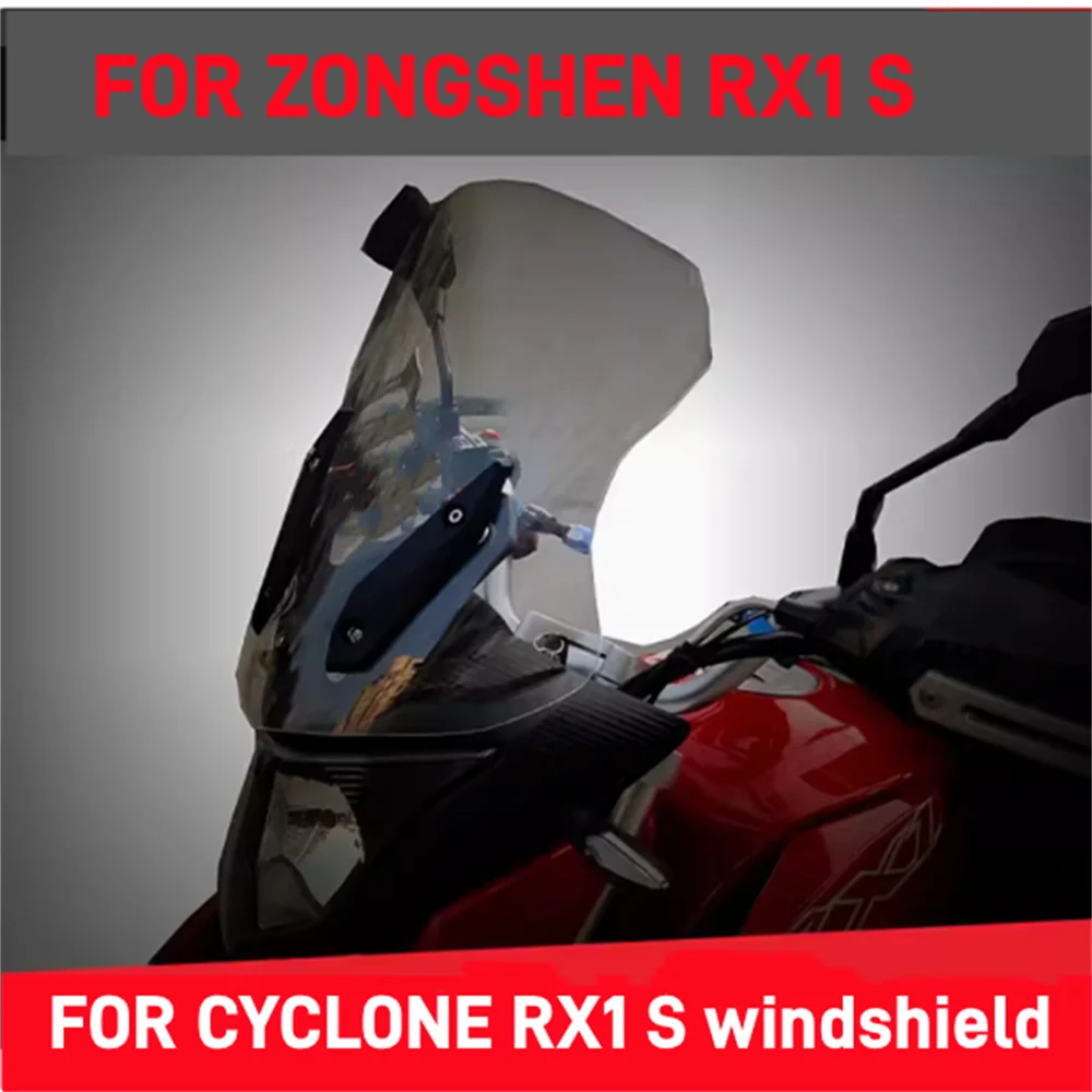 For Zongshen CYCLONE RX1 S with raised and widened windshield front windshield mirror ZS200-51 windshield