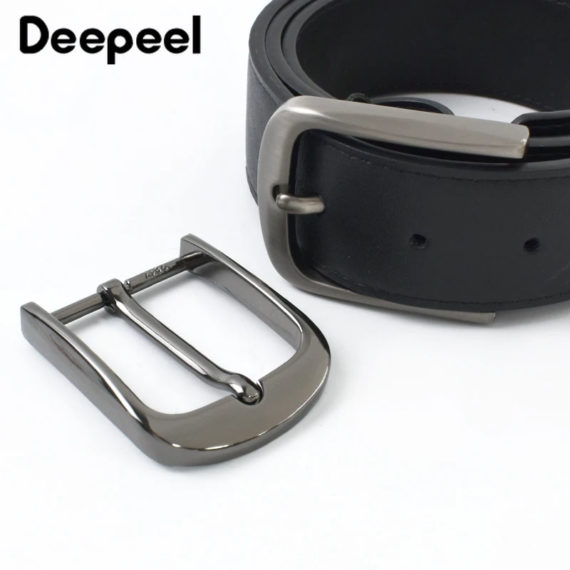 5 Stück 40mm Metall-Gürtelschnallen für 38-39mm Gürtel Herren Jeans Verstellbare Dornschließe DIY Lederhandwerk Zubehör