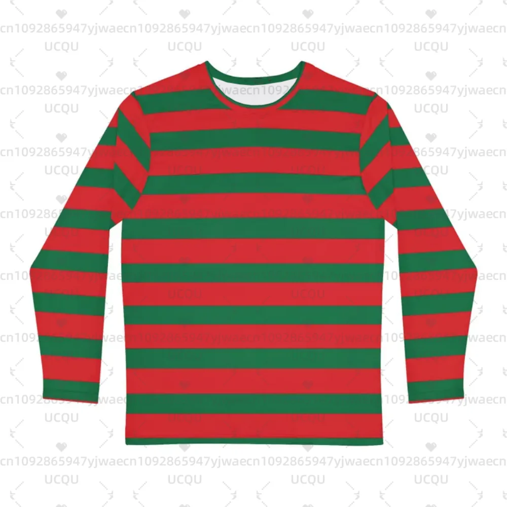 men Stylish Striped Long Sleeve T-shirt Casual Wear Gift for Him Everyday Comfort Ideal for Men's Women's Short Sleeve T-shirt