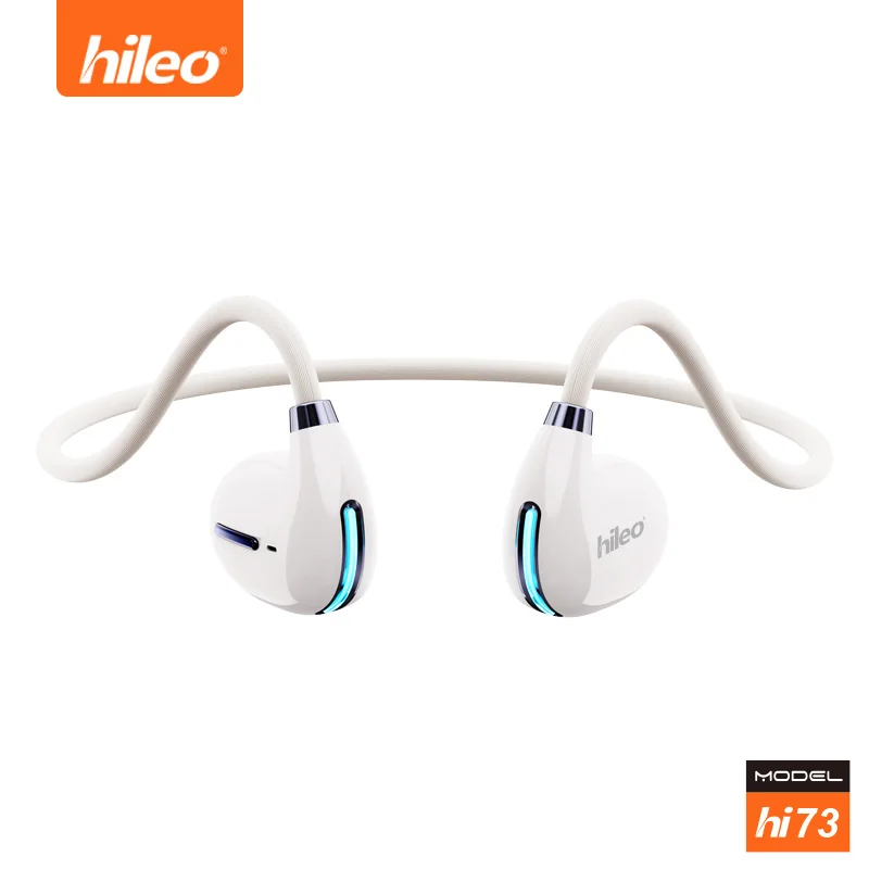 Hileo Hi73 Wireless Headphones Bluetooth 5.3 Hifi Stereo Earphones Sports Waterproof TWS Noise Reductio Earbuds Blutooth Headset