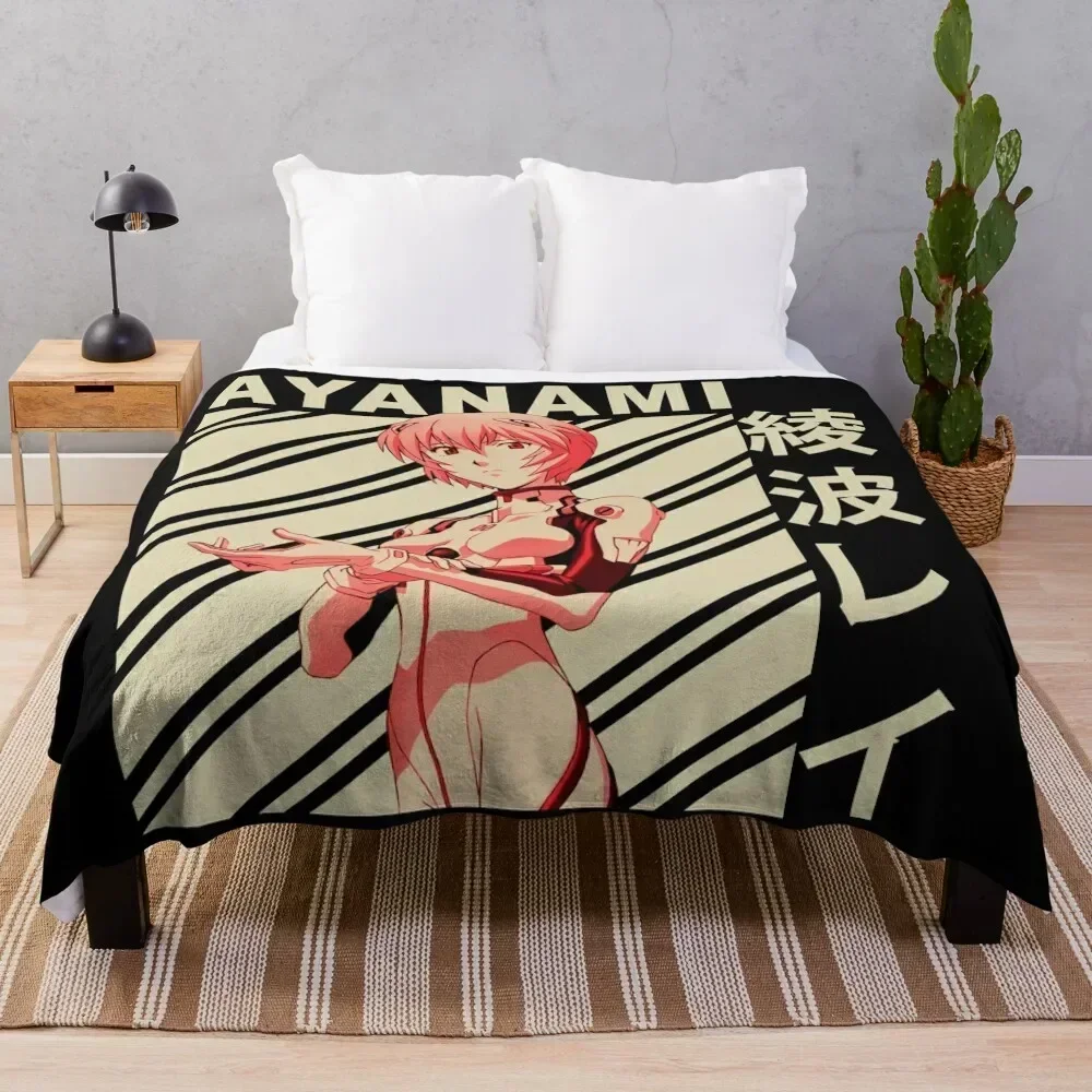 Rei ayanami - Vintage Art Throw Blanket