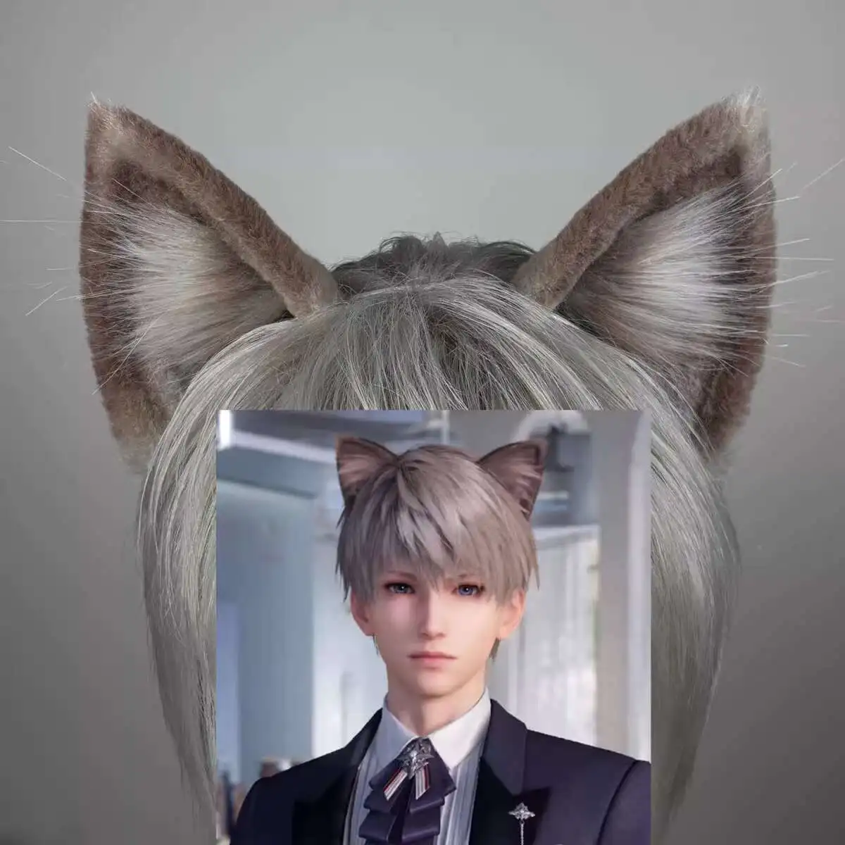 

Новая любовь и глубокий космос Xavier Shen Xinghui Fiesta карнавал Хэллоуин Cos косплей реквизит с кошачьими ушками с заколкой для волос с ушками животных