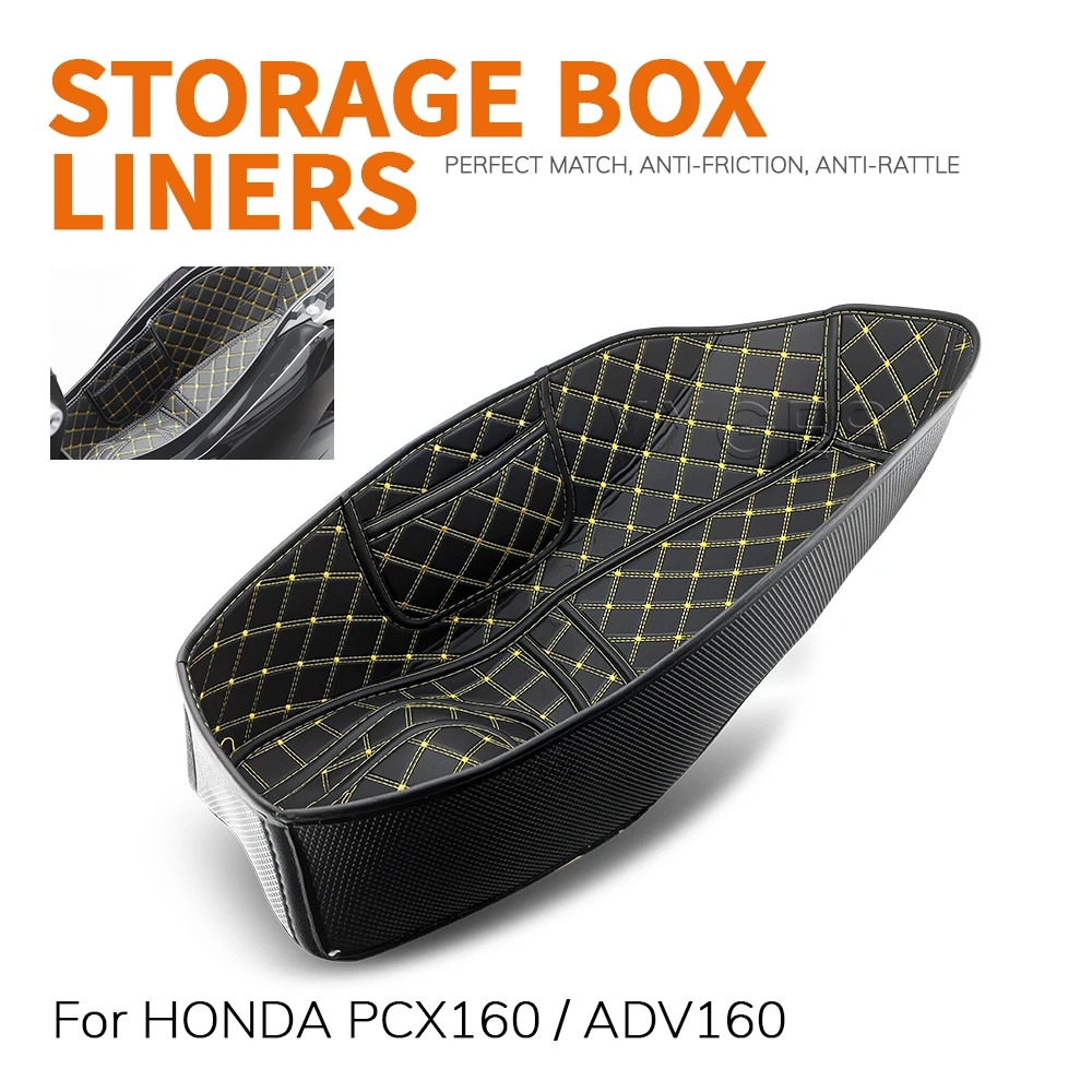 For HONDA PCX160 ADV160 PCX ADV 160 Motorcycle Storage Box Liners Seat Bucket Pad Rear Trunk Cargo Liner Protector Inner Cushion