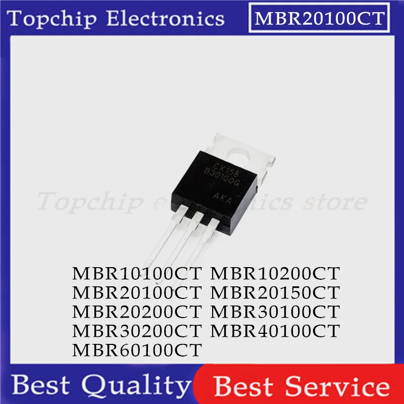 

10 шт. MBR30100 TO220 MBR30100CT TO-220 MBR10100CT MBR10200CT MBR20100CT MBR20150CT MBR20200CT MBR30200CT MBR40100CT MBR60100CT