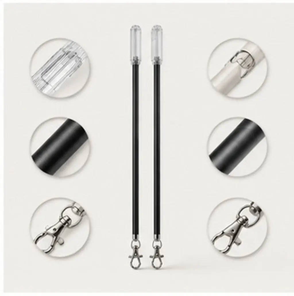 2Pcs Curtain Pull Rod Roman Rod Compatible Manual Push Pull Curtain Handle Wand for Easy Opening Closing Window Treatment