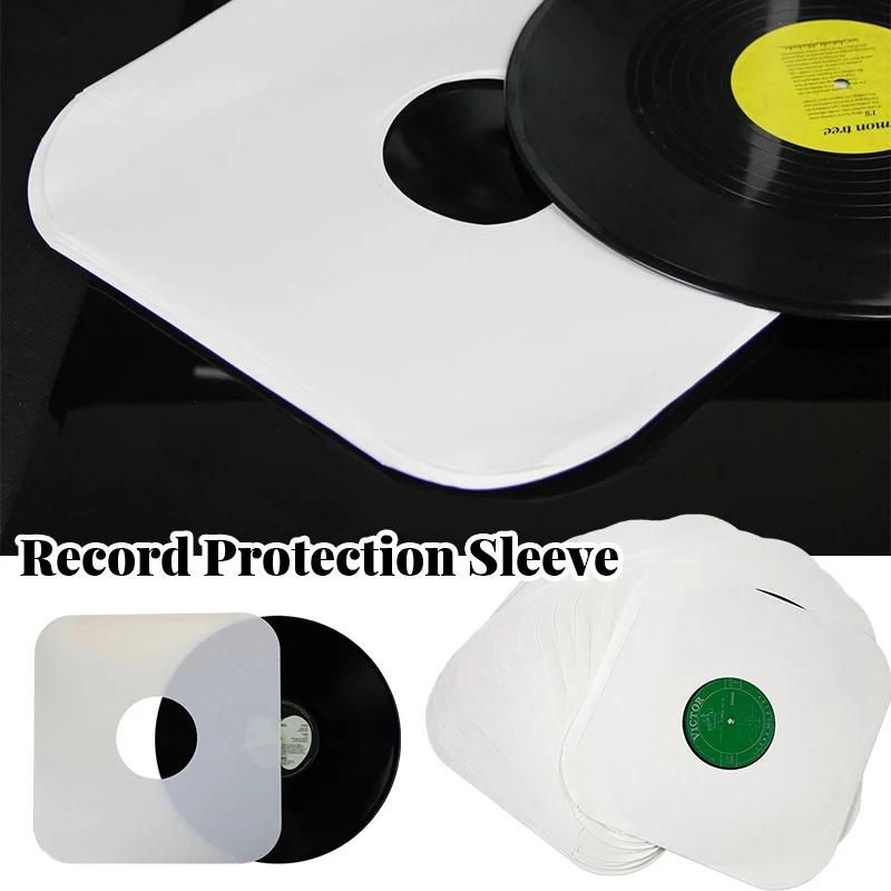 

10/30/50 Pcs Kraft Paper Record Inner Sleeves for Vinyl Lp Protective Album Covers for 12" Records, Anti-Scratch Dust-Resistant