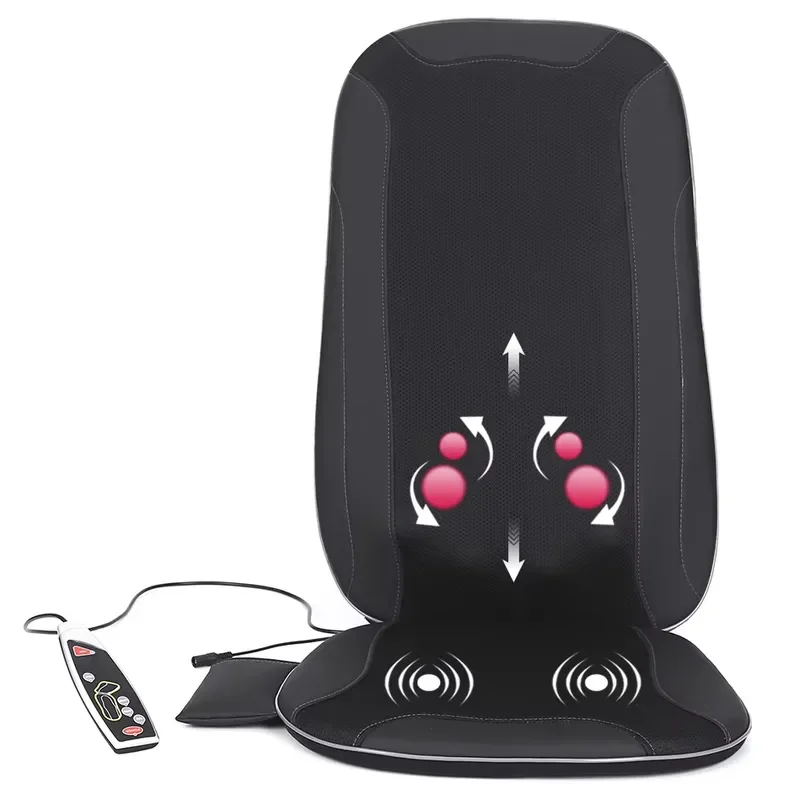 for Premium Electric Back Massager Pain Relief Car Seat Shiatsu Roller Waist Massage Pad  Certified
