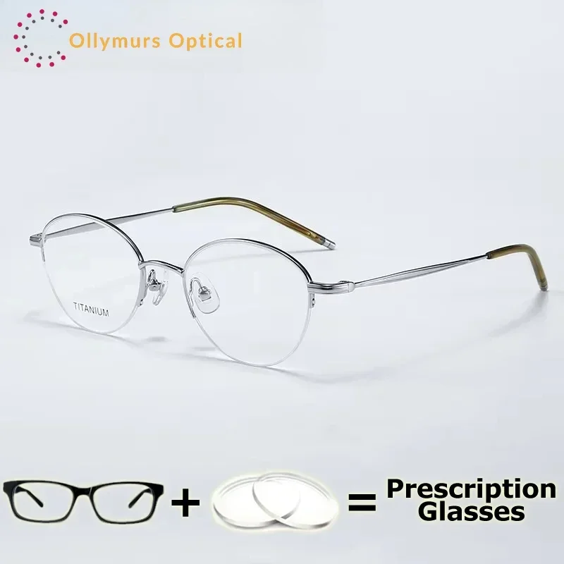 

XUKA Myopia Glasses Multifocal Progressive Flexible Durable Round Glasses MenPhotochromic Lens Glass Oval Prescription