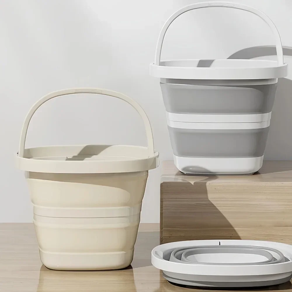 

New 5/10L Folding Bucket Fishing Bucket Portable Wash Basin Space-Saving Multifunctional Fishing Bucket Household
