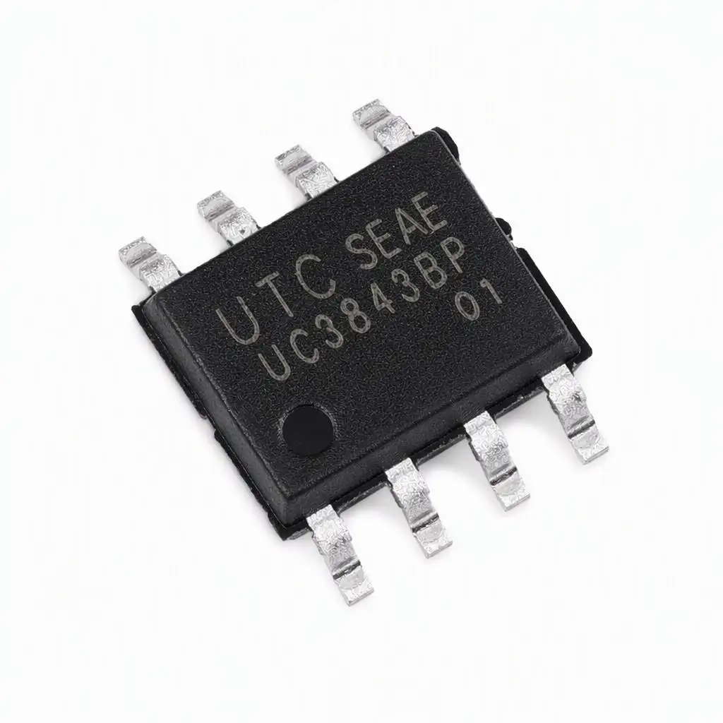 (10 pcs) UC3843BP-SO8-R SOP-8 UC3843BP - Current Mode PWM Controller 250kHz 1A