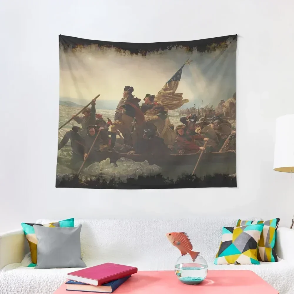 

Washington Crossing the Delaware Tapestry Aesthetic Room Decoration Decorative Wall Mural Home Decorating Tapestry