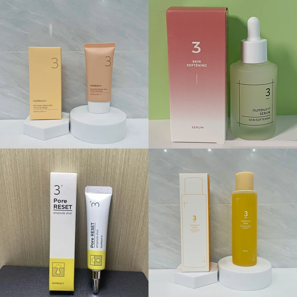 

Korean Numbuzin Number 3 Tone-up Cream/Super Glowing Toner/Soft And Shiny Facial Essence/Number 3 Essence Korean Skin Care