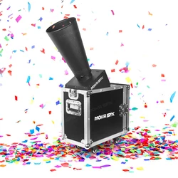 MOKA Confetti Cannon DMX CO2 Confetti Blaster Machine Remote Rainbow Paper Shooter for Stage Event Celebration Jet 12 Meter