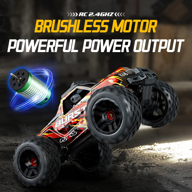 

Rc Car Four Wheel Drive High Speed Remote Controll Racing Truck Simulation Interior Waterproof Brushless Off Road Vehicle Toys