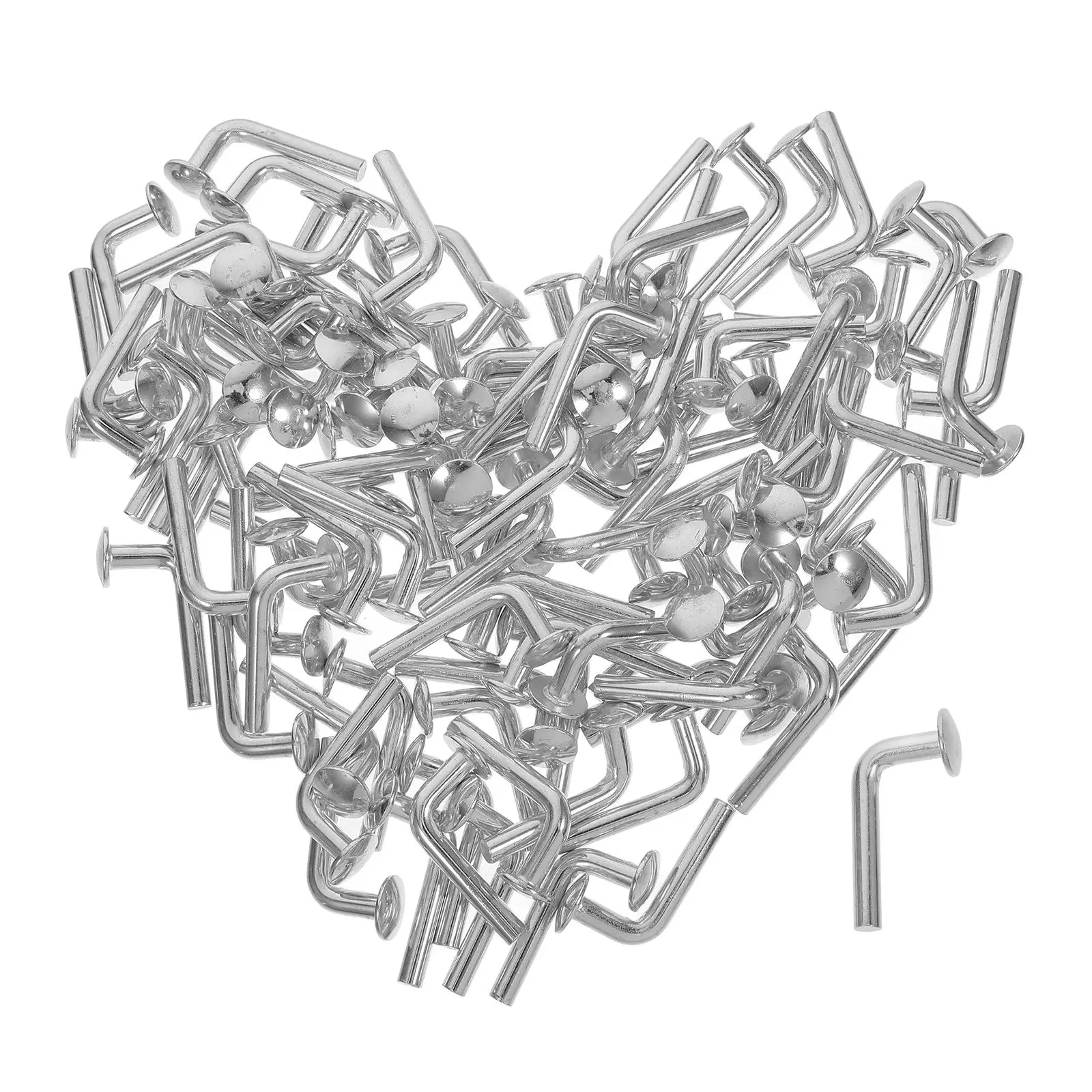 

100 Pcs Galvanized Pin Buckle Universal J Bolt Safety Clip Locker Clips Drop on Pallet Rack Tray