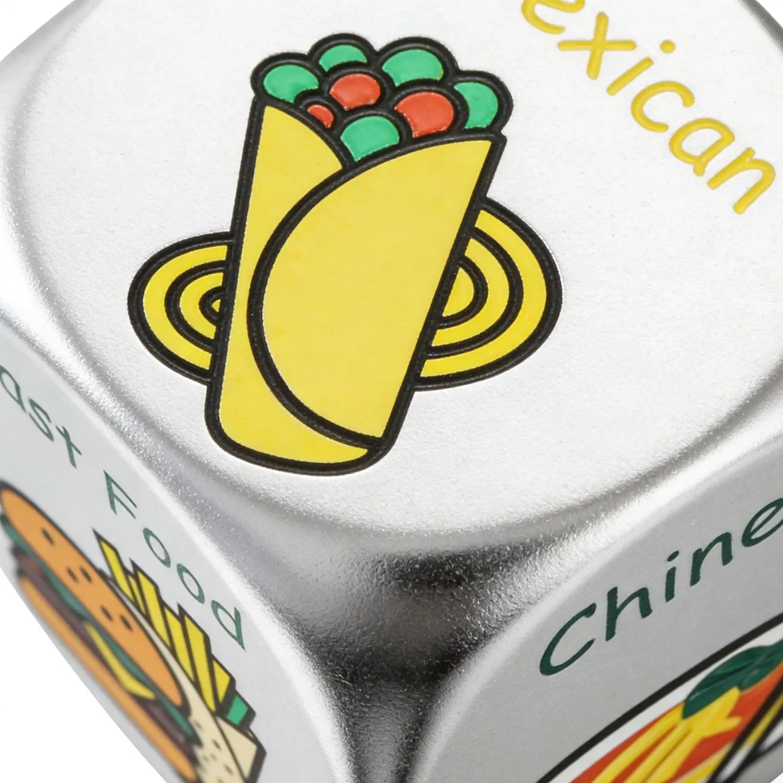 

Food Dice Game Stocking Stuffer Board Game Metal Decision Dice For Valentine's Day Easter Birthday Family Nights Party Friend