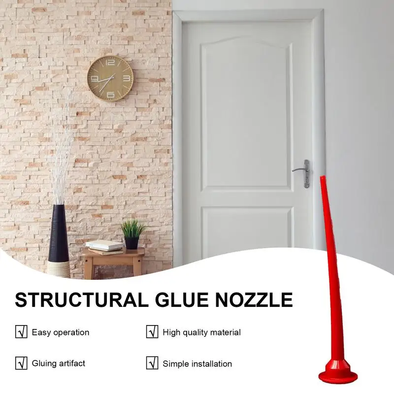 Caulk Extended Reach Nozzle Universal Long Nozzle For Glue Multi-Purpose Sausage Glue Nozzle Hand Caulking Tools For Floor