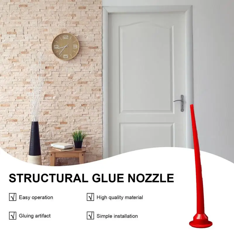 Caulking Nozzles PVC Extended Nozzle With Multi Uses Industrial Glue Nozzle Construction Products For Kitchen Plumber Floor Door