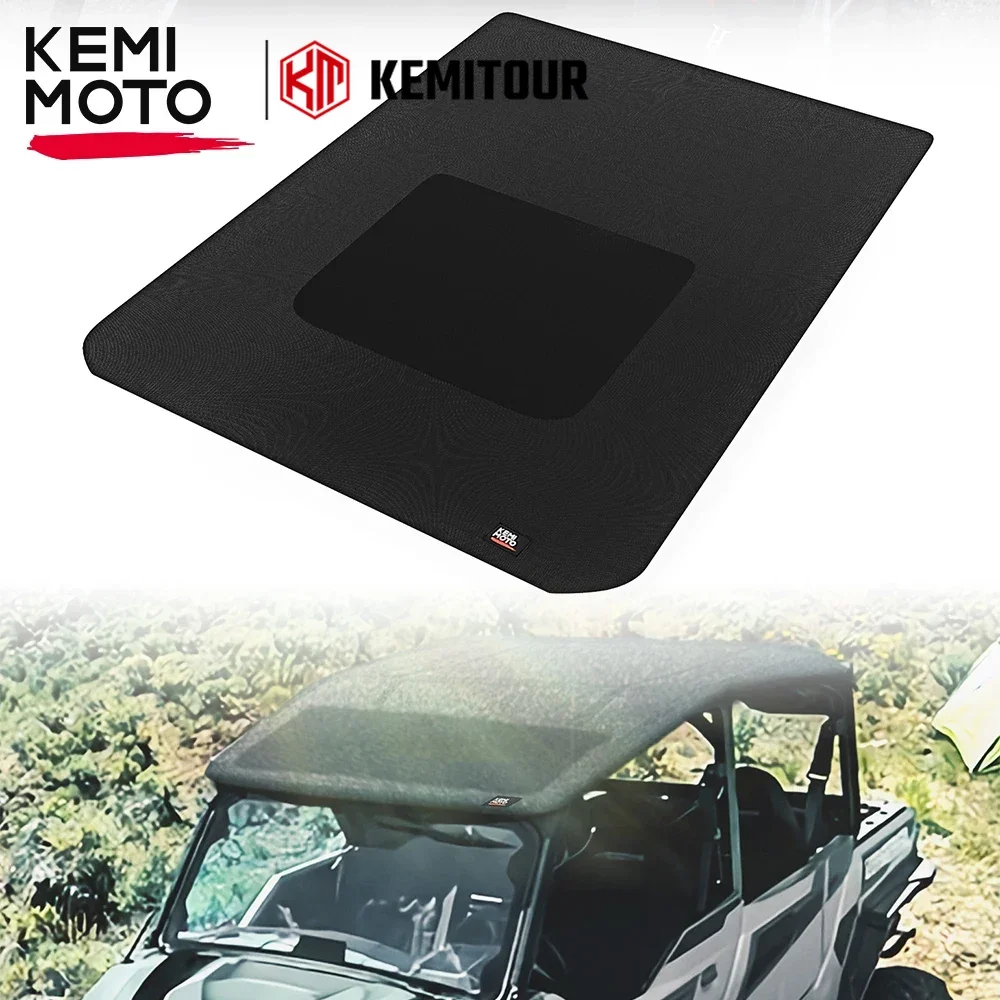 

KEMIMOTO UTV 1680D Soft Roof Top Sun Visor Cover Compatible with Polaris General 4 1000 XP 4 1000 2017-2023 4 Seater Accessories