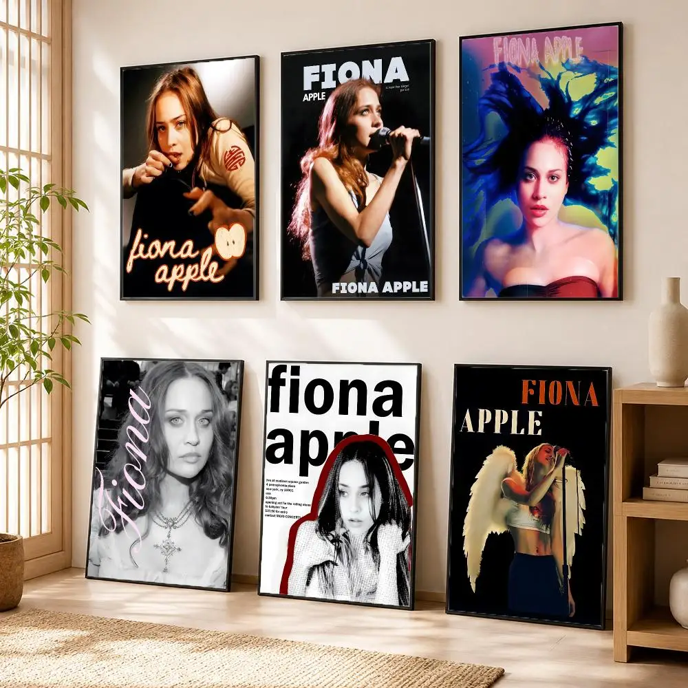 F-Fiona Apple Singer Poster Modern Home Living Bedroom Bar Hallway Waterproof Wall Art Aesthetic Decor