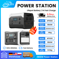 Ctolity XP1000 Power Stations 1800W Lifepo4 Battery Camping Equipment UPS Function 1024Wh estacion de energiaa portátil