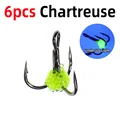 6 piezas de color chartreuse