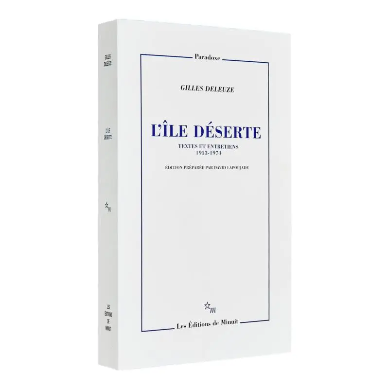 

LILE DESERTE ET AUTRES TEXTES Dilles Geleuze Minuit 9782707317612 Book