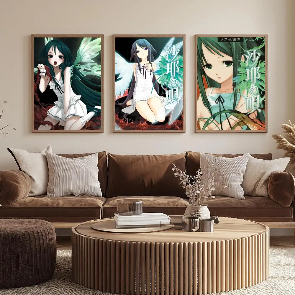 Anime S-Saya no Uta Poster Modern  Wall Art Aesthetic Minimalist Bedroom Decor Cafe Home Gift PP