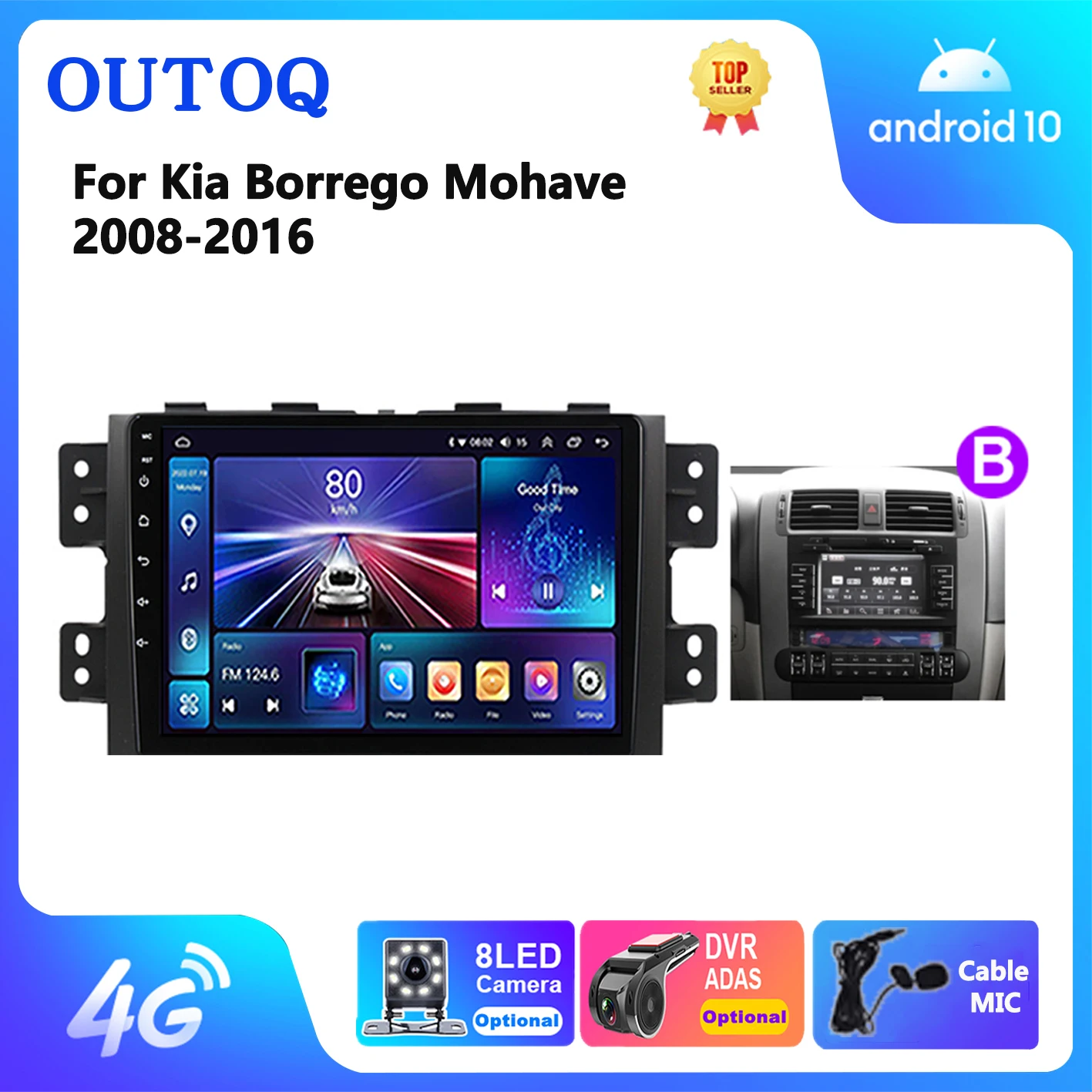 

for Kia Borrego Mohave 2008 - 2016 Android Car Radio Multimedia Video Player Navigation GPS Android Carplay Auto No 2 Din DVD