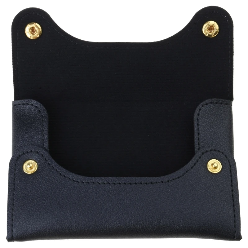 R1WA Borsa stoccaggio dei tessuti portatili eleganti per piccole tappeto in pelle per piccoli oggetti