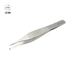 ADSON Forcep Stainless Steel Plastic Surgery Tweezers 12.5 cm Tissue Forceps Medical Dressing Forceps Width 2.0 mm With 1*2 Hook