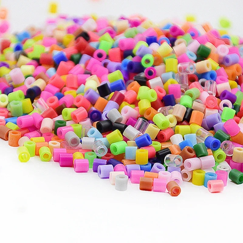 Fai da te in plastica 5mm Perler Hama Perline Fusibile Perline Giocattoli Materiale ecologico Pegboard Ferro Pixel Puzzle Regalo di compleanno per le ragazze dei ragazzi